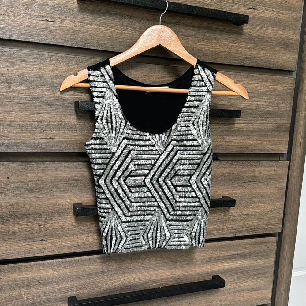 New sequin top